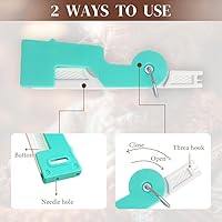 Vista 2 de Enhebrador automático de agujas, nuevo enheador de agujas para máquina de coser, enhebradores de agujas de coser, enhebradores de agujas de 3 piezas