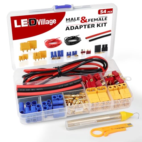 Adaptateur XT60 et connecteur T-Plug EC3 pour batterie LiPo de drone et voiture RC
