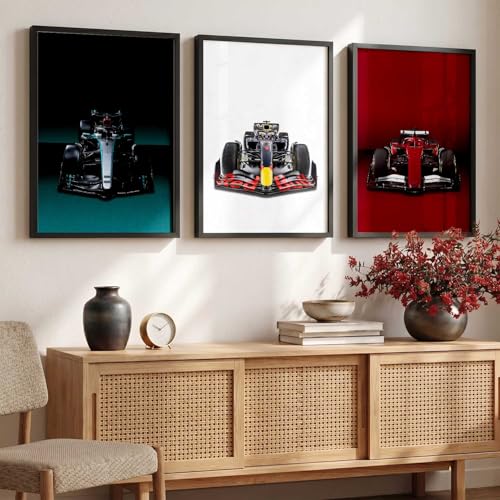 Image of kotart Big Sports Cars Framed Posters Gift Items for Boys Room Wall Decoration Bedroom Living Room Office Studio Decor | Car Poster Frame for Wall Decor Set Of 3 Size (19 X 25 inch)