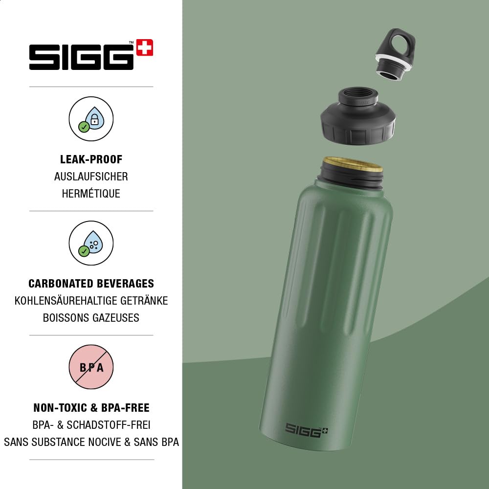 Buy SIGG Water Bottle WMB Traveller (1.5l L), Leaf Green, Extra