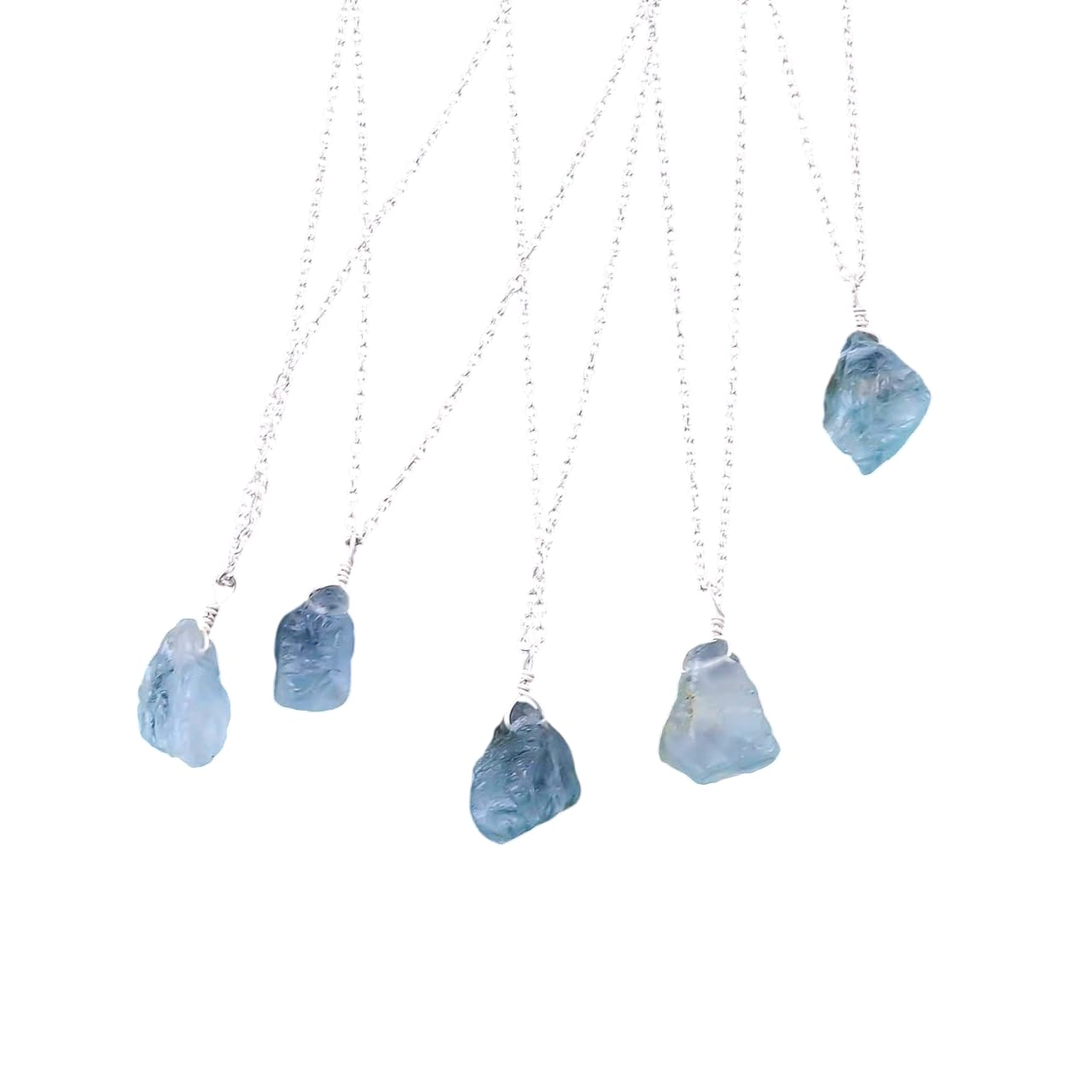 Natural Raw Mexican Fire Opal Crystals Pendant Necklace, Healing Gemstone, 925 Sterling Silver Jewelry 18 inch, A+