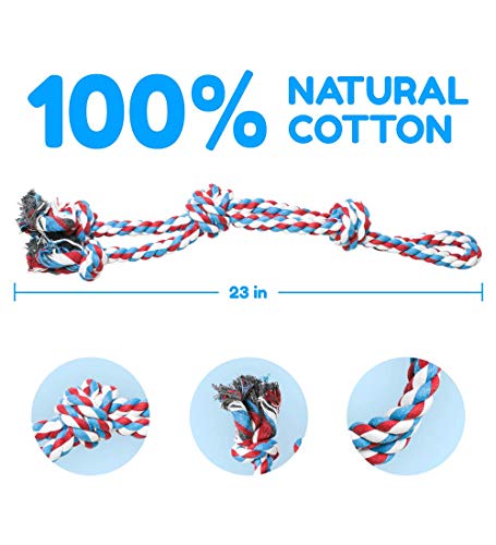 XL Dog Rope Toy For Aggressive Chewers – Benefits Non-Profit Dog Rescue – Tug of War Dog Toy, Dog Toys for Large Dogs, Tough Dog Toys, Nearly Indestructible Dog Toys for Aggressive Chewers, Red XL Dog Rope Toy For Aggressive Chewers – Benefits Non-Profit Dog Rescue – Tug of War Dog Toy, Dog Toys for Large Dogs, Tough Dog Toys, Nearly Indestructible Dog Toys for Aggressive Chewers, Red