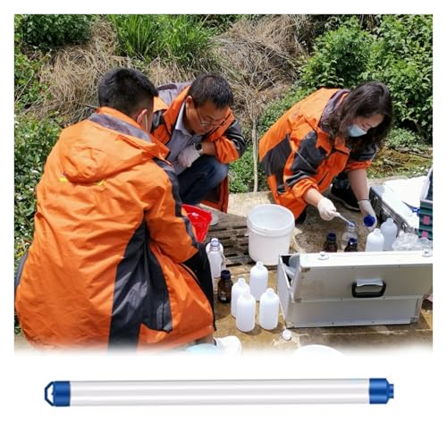 MZZKFC 0.25 0.5 1 L PVC Liquid Samplers, Ultra Light Water Sample Collector with Gravity Water Stopper Ball & Valve, Experimental Testing Water Sample Dipper(20 pcs,500ml(22.2 in))