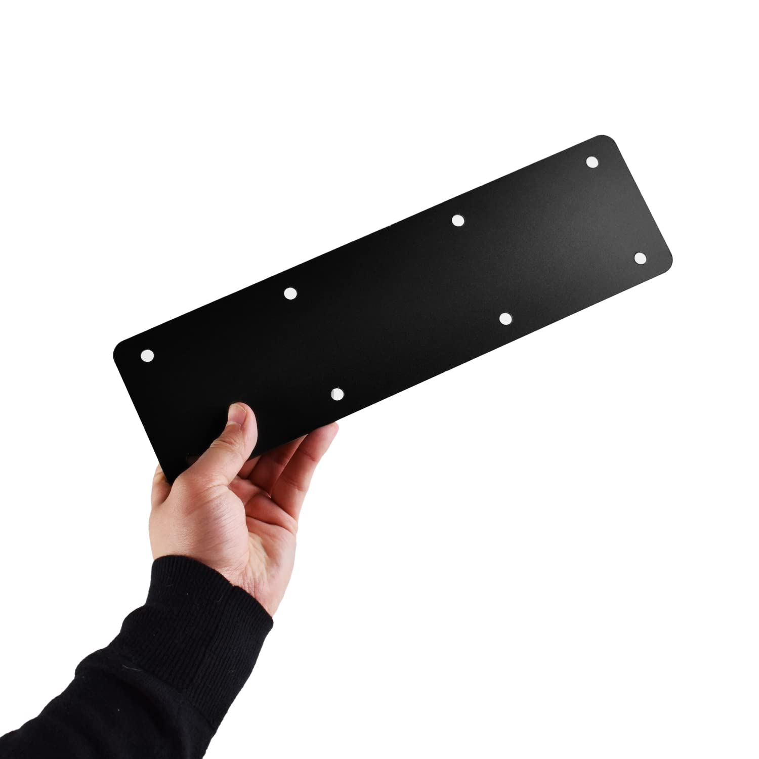 Indoor Outdoors Brown 4 X Jumbo Straight Timber Railway Sleeper Brackets For Raised Planters, Flower Beds, Retaining Walls, Pathway And Double Height Driveway Edging - (Black)
