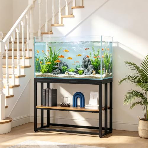 Image of 40 Gallon Fish Tank Stand For Aquarium Stand Metal Fish Tank Stand,Brown