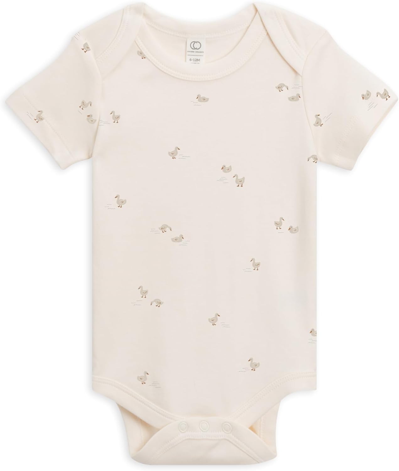 Colored Organics Unisex Organic Cotton Bodysuit - Short Sleeve Infant One Piece - Baby Boy and Girl Clothing