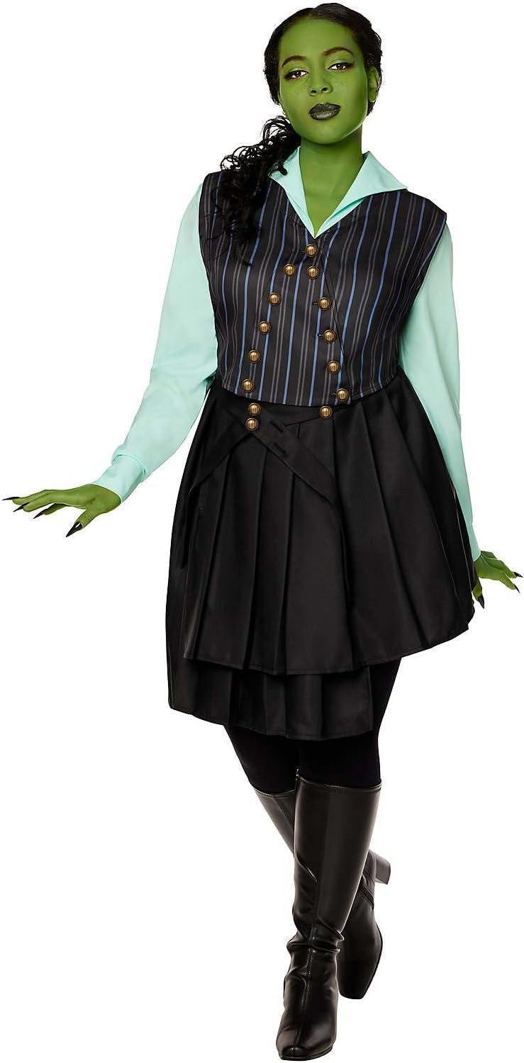 Spirit Halloween Wicked Adult Elphaba Uniform Costume, Officially Licensed, Shiz University Outfit, Wicked Halloween Costumes - Image 3