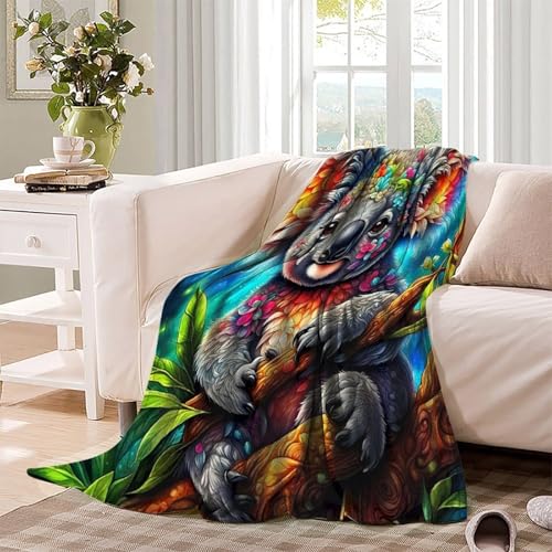 Couverture de lit koala en microfibre douce premium 200x230cm - 4