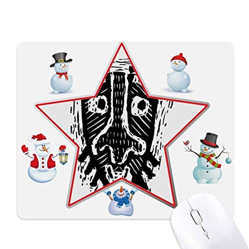 Tapis de souris schéma illustration triste froid indiens noirs pour la précision