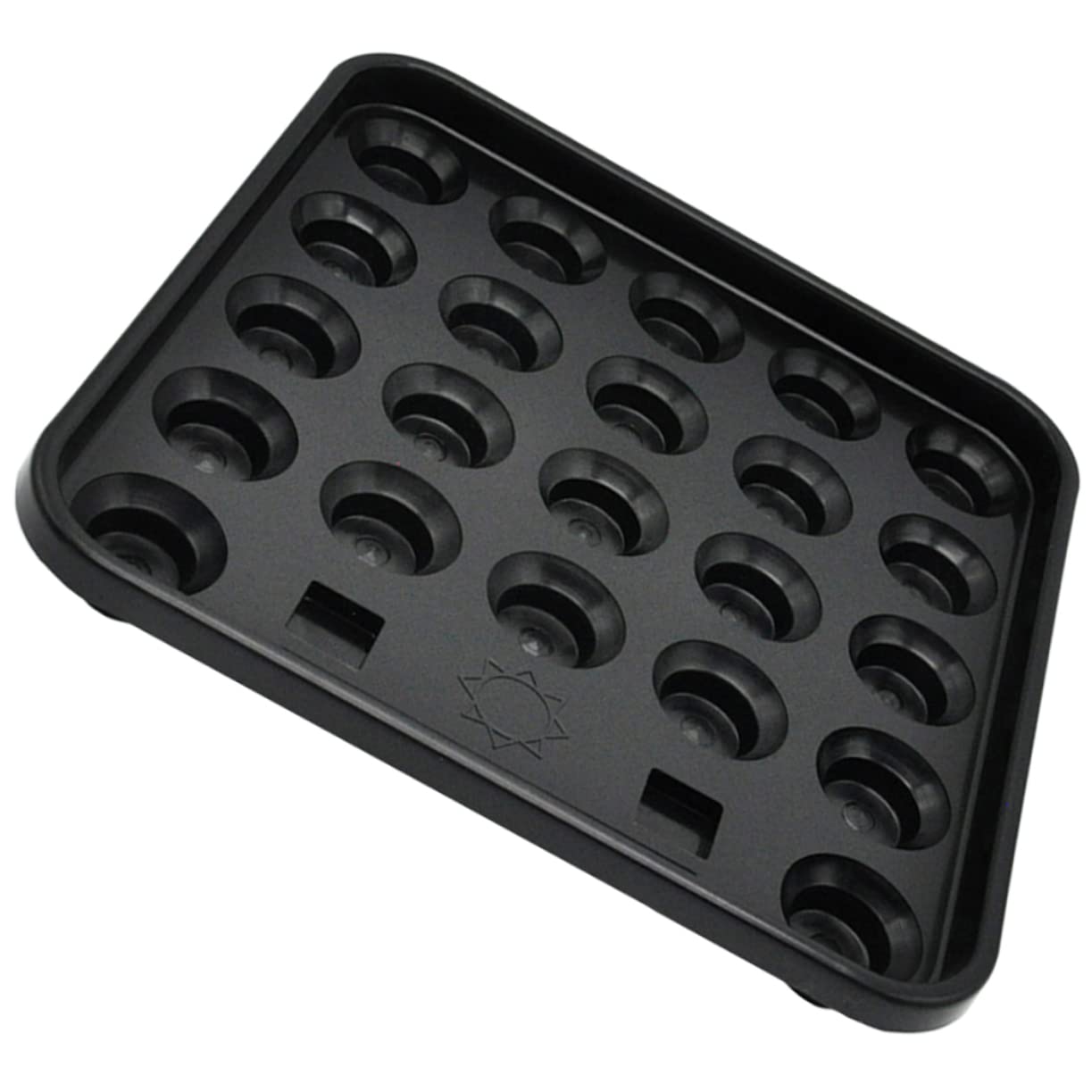 POPETPOP Billiard Organizer Snooker Ball Storage Tray Plastic Pool Ball Holder for Game Room