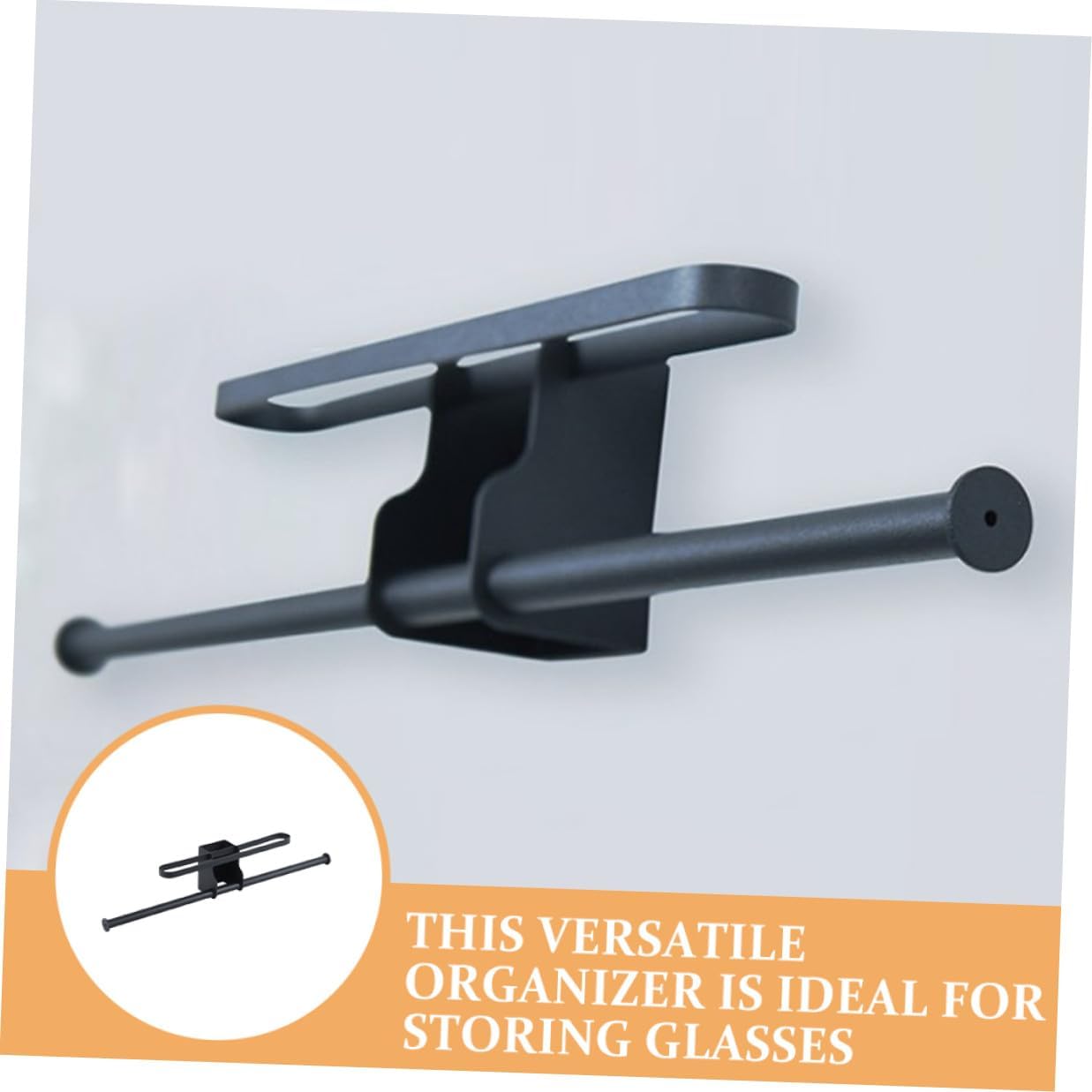 SOLUSTRE Wall-mounted Baseball Cap Rack and Hat Organizer Holder Carbon Steel Hat Storage Hanger for Baseball Caps and Eyewear for Closet and Door Storage