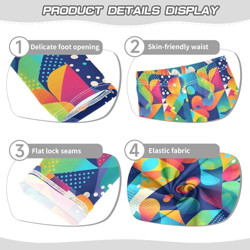 KLL Happy St Toddler Girls' Leggings Stretch High Waisted Dance Pants Exercise3