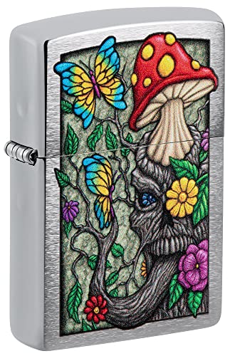 Encendedor Zippo en cromo cepillado para exteriores