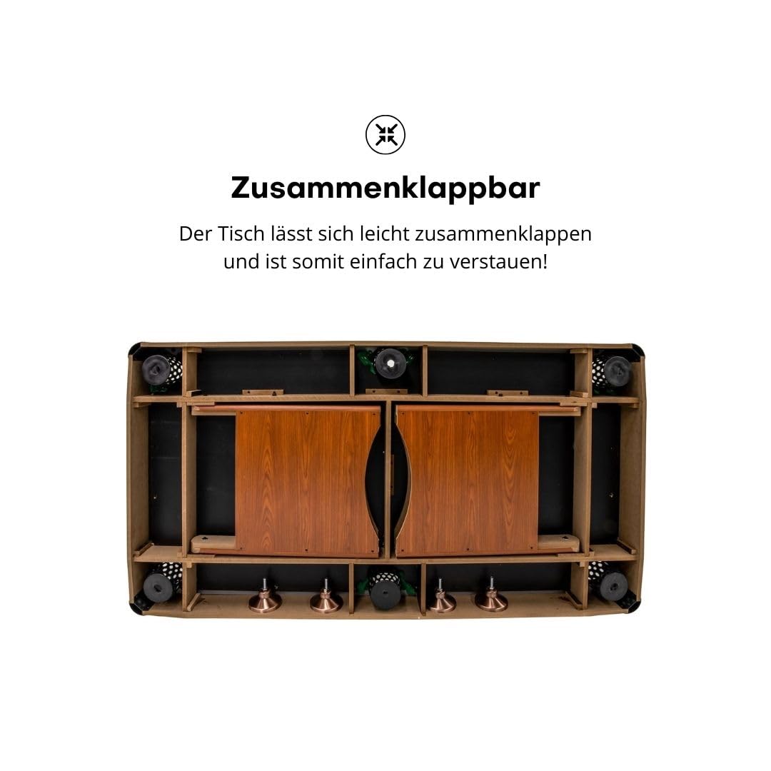 Pegasi Billardtisch 6ft Elegante - Braun - Tischbillard - Indoor