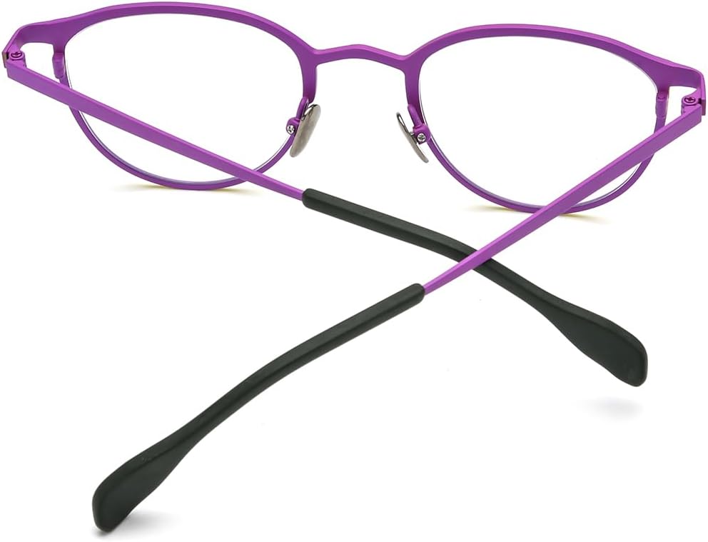 FONEX Colorful Pure Titanium Glasses Frame Women Retro Round Eyeglasses F85782 - Image 5