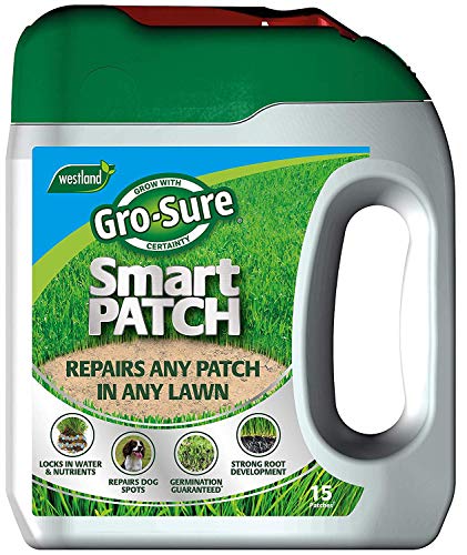 Gro-Sure Smart Patch - Esparcidor para reparación de césped (15 parches), 15 Patch