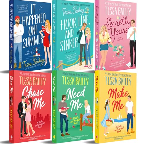 Image of Tessa Bailey Romance Collection - 6 Book Set (Chase Me, Need Me, Make Me, It Happened One Summer, Hook Line and Sinker, Secretly Yours)