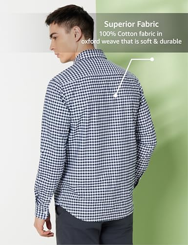 Image of Symbol Premium Men's Checkered Casual Shirt - Regular Fit | Full Sleeve | Pure Cotton (Available in Plus Sizes)
