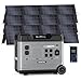 OUKITEL P5000 Pro 4000W Solargenerator mit 3x200W Solarpanels, 5120Wh Powerstation mit 5×4000W AC-Steckdosen (8000W Spitzenleistung), 1800W Schnellladung, Notstromversorgung für Zuhause