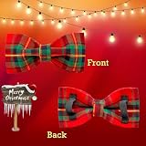 Lionheart glory Weihnachten kariert Hundehalsband, Hundeschleife Halsband Adjustable Comfortable Bowtie Halsbänder für kleine Hunde Mädchen oder Jungen Fall Kragen Hund Schleife
