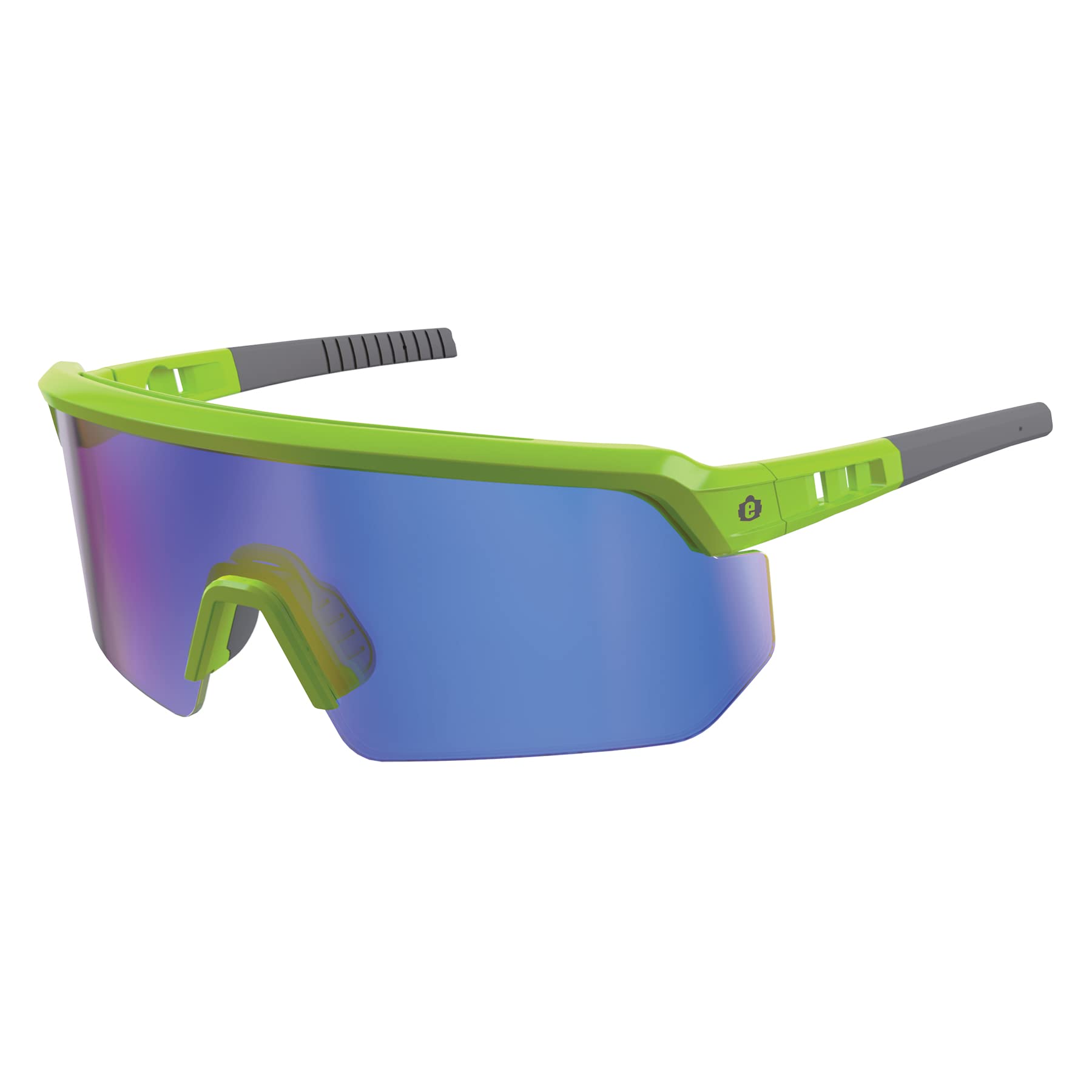 Ergodyne Skullerz Aegir Anti-scratch & Enhanced Anti-fog Safety Glasses, Sunglasses - Mirrored Lenses Gafas de seguridad antiarañazos y antivaho Unisex adulto (Pack de 1)