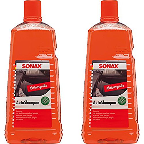 2x 2L LITER SONAX AUTOSHAMPOO KONZENTRAT AUTO GLANZ SHAMPOO LACK PFLEGE REINIGER