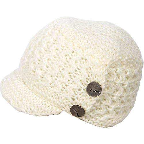 KLIM Adult Peak Beanie Hat One Size White