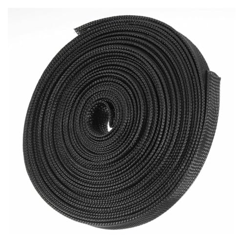 Guaina isolante espandibile in filo di nylon nero, guaina in filo di PET, spirali avvolgenti(16mm*5meters)