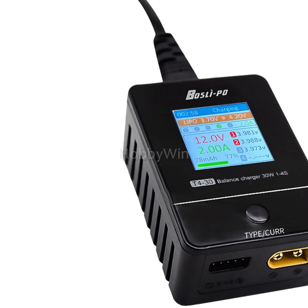 1s 2s 3s 4s LiPo LiHv Vita Intelligente Sicurezza Balance Charger Max 30W per RC Plane Elicottero Multirotor Drone