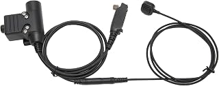 Radio Headset PTT Adapter, Tensile PU Wire U94 PTT Plug and Play High Strength for Stp8030 for STP8080 for STP8038