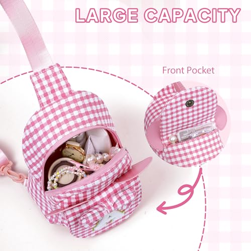 Image of YOOLIFE Birthday Gifts for 2 3 4 5 6 7 8 9 Year Old Girls - Small Crossbody Bags for Kids Little Girls Gifts, Initial Small Sling Bag Belt Bag Purse for Little Girl Kids Birthday Gift (Purple S)