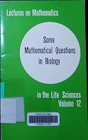 Some Mathematical Questions in Biology 0821811622 Book Cover