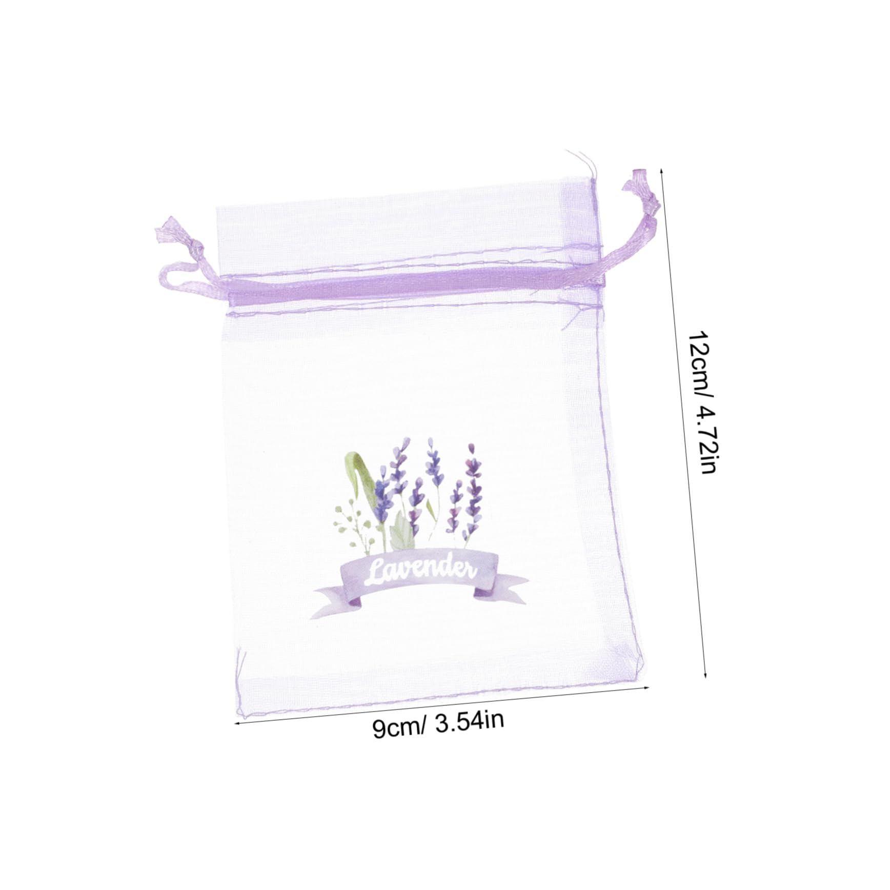 STOBAZA 20pcs Empty Sachet Bags Mesh Lavender Pouches with Drawstring Design for Storage Elegant and Versatile Gauze Bags for Dried Flowers and Home Fragrance