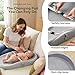 Mallify Wipe-Clean Changing Pad, Waterproof & Wipeable, Soft & Non-Slip Diaper Adjustable Safety Belt, Changing Pad for Dresser, Changing Table