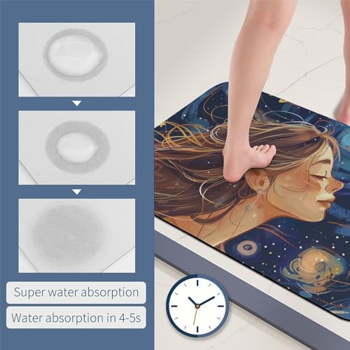 Tapis de bain antidérapant 60x40 cm absorbant séchage rapide - 5
