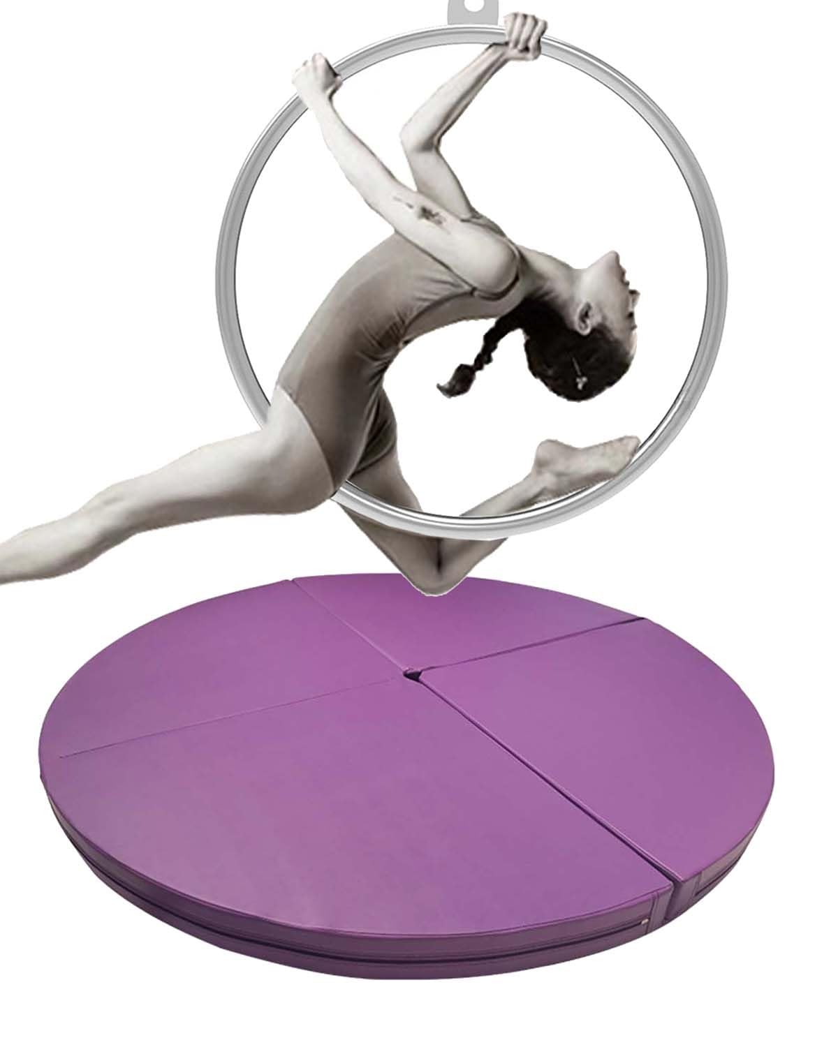 Tapis de pole dance imperméable avec revêtement anti-glisse haute densité Hoop