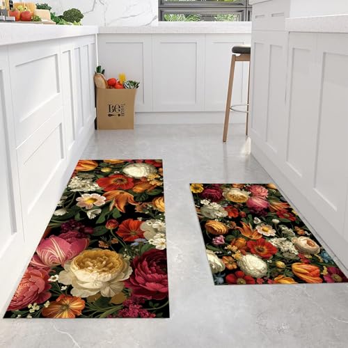 Alfombrillas de cocina antideslizantes JEDTAKCT lavables y muy duraderas 4