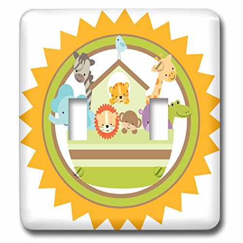 Interrupteur double mignon Arche de Noé pour douceur d'enfant - 2