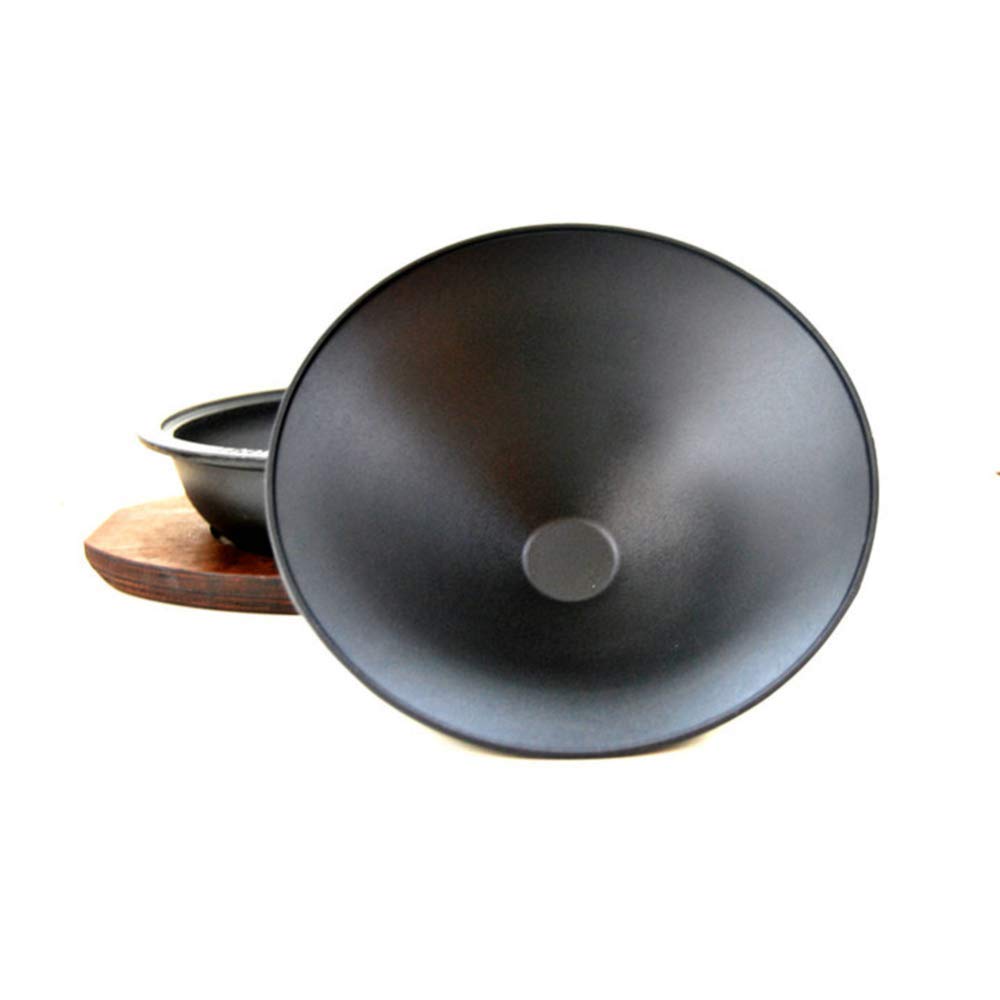 Marmite en Fonte à tajine avec Plaque Anti-brûlure, cocotte en Argile tajine Couvercle en cône Non poreux de Cuisson et réglages de température Four / 28cm