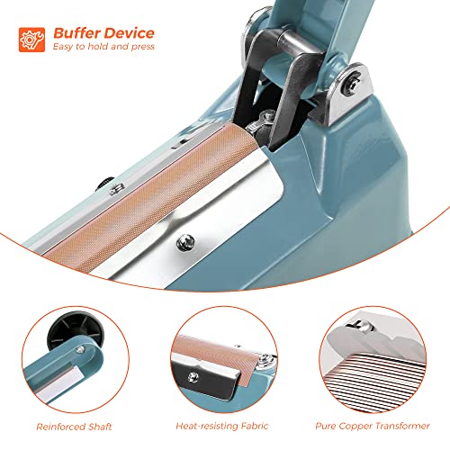 image for Fuxury 8 Inch Impulse Bag Sealer with Cutter, Heat Sealer Machine Clos