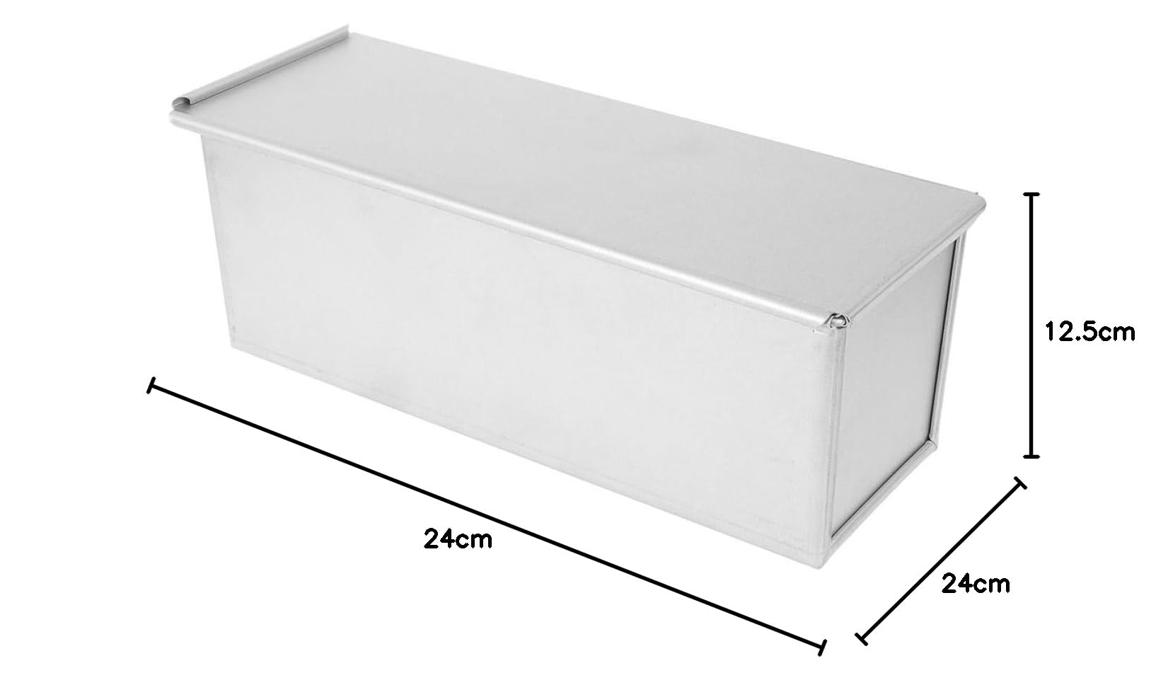Ciieeo 2 Moldes Para Pan Con Tapa Moldes Metálicos Para Hornear Pan Herramientas Versátiles Para Todo Tipo De Panes.