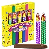 Madelaine Milk Chocolate Candles – Box of 5 Individually Wrapped Edible Birthday Candles, Birthday Party Favors, Goodie Bags, Stocking Stuffers, Classroom Prizes, Novelty Gifts for Boys & Girls (2.5 oz)