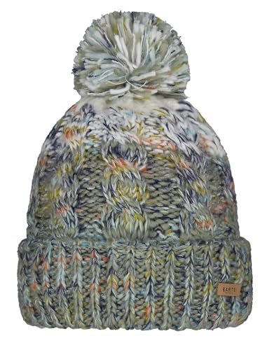 Barts Damen Strickmütze Iska Wintermütze mit Bommel 4944 Sage 13