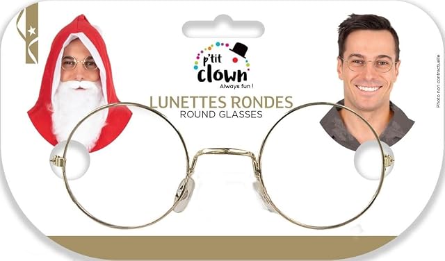 Foto 7 de 8 de P'TIT CLOWN - Gafas falsas para adultos, unisex, para completar, disfraz de Santa Claus, detective, colegial…
