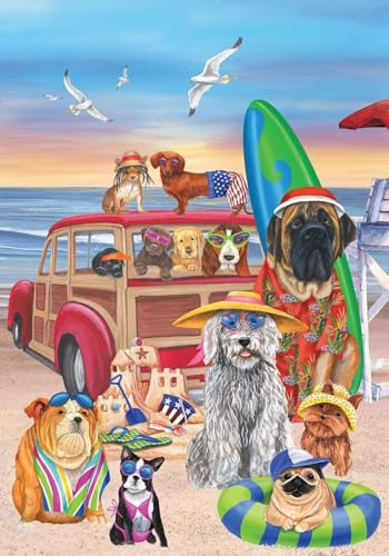 Dog Days of Summer House Flag Beach Surfboards Sandcastle 28