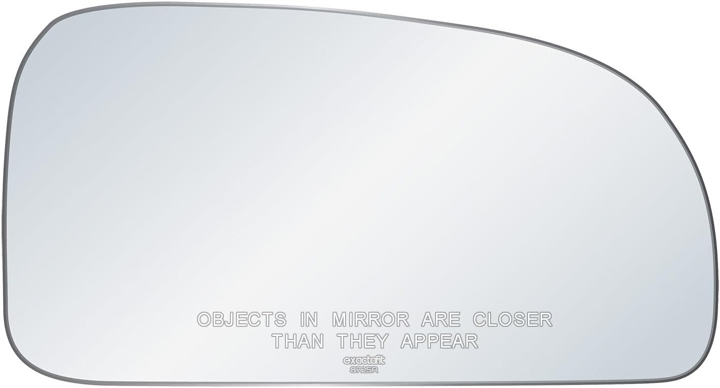 Passenger Side Mirror Glass Replacement For Chevy Trailblazer, GMC Envoy, Buick Rainier, Saab 9-7x, Oldsmobile Bravada, Isuzu Ascender Right Door Mirrors exactafit 8725R