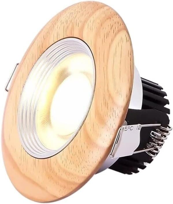 Downlight encastré LED 5W en bois véritable pour un plafond de centre commercial moderne