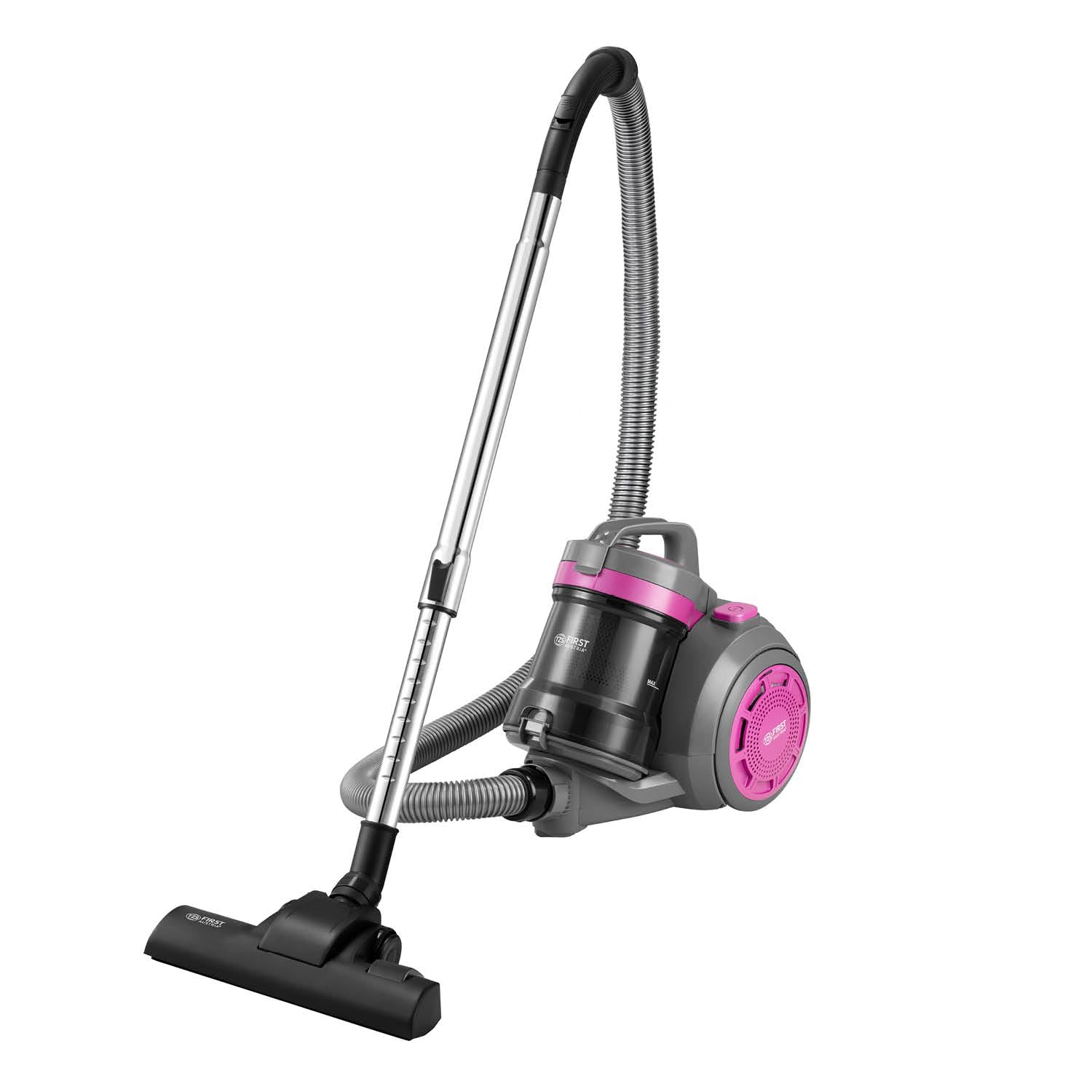 TZS First Austria Aspirapolvere senza sacchetto | Filtro HEPA da 800 W per persone allergiche | Cavo da 4,8 m | Per pavimenti duri e moquette | 2 L | Petrolio/nero - Viola/grigio