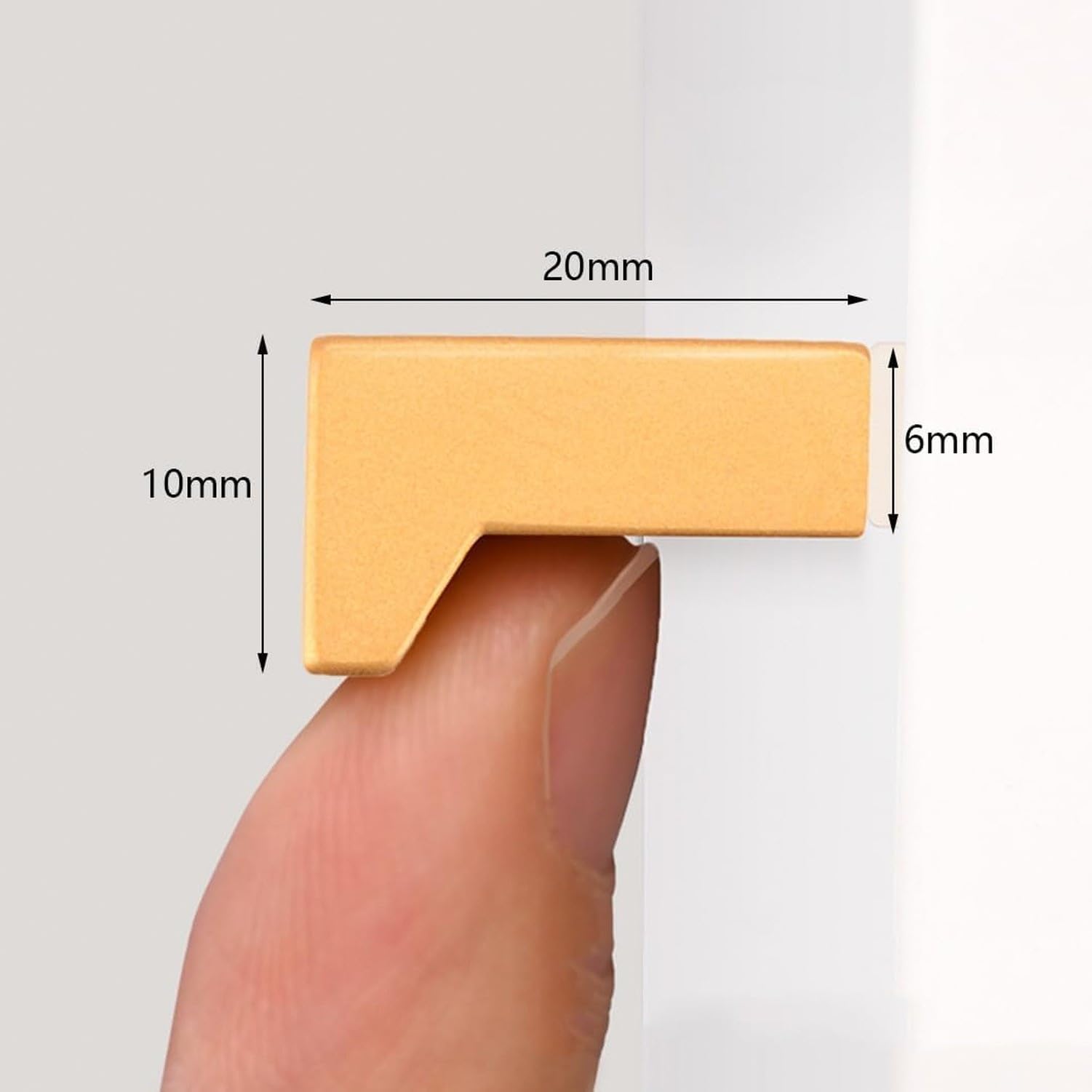 Gold Möbelgriffe L-Winkel Schranktürgriffe 2 Stück Küchenschrankgriffe Solide Schubladengriffe, Aluminiumlegierung, Length 1000mm, Length 1000mm