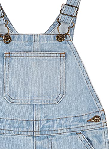 Wrangler Authentics Boys' Classic Denin Overall, Light Wash, 4T #TOP3